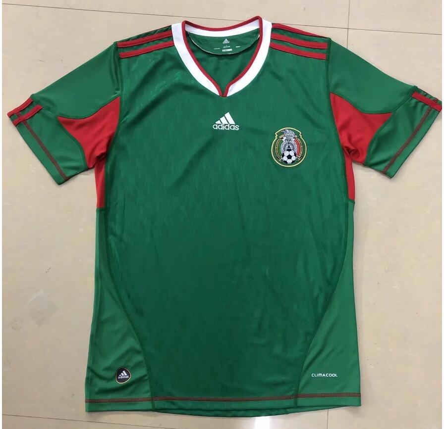 2010 Mexico Retro Home Kit Soccer Jersey